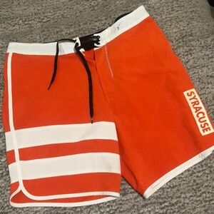 Hurley Syracuse orange board shorts sz L